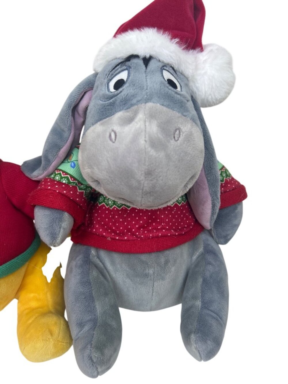 Disney Winnie the Pooh & Eeyore Plush Christmas Holiday Decor Collectible - Picture 10 of 12